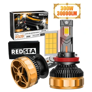 R32B 300W 30000LM Faros H1 H3 H7 Led Headlight Bulb 4300k 6000k HB3 9005 HB4 9006 Lamps H11 H13 Luces Led H4 Led Lights for Car