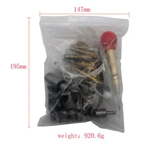 Mr Drill 26-Piece Wood Drill Bit Set 195mm Plug Cutting Bits Forstner Steel Bright Finish Round Shank