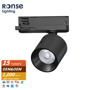 RONSE Boutique Small Indoor Minimalist Lamp Adjustable Angle Aluminium Body DALI Dimmable LED Ceiling Shop Light Track Light