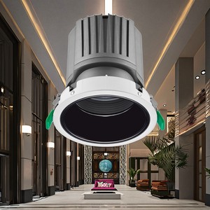 30W 35W COB Dimmable Aluminum Modern Hotel Use IP44 Rated Indoor Adjustable Recessed LED Downlights