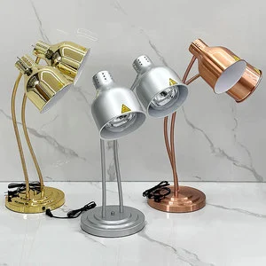 Commercial Kitchen Equipment Catering Food Warmer Lamp Electric Double Head Buffet Food Heater Light for Restaurant US EU UK AU