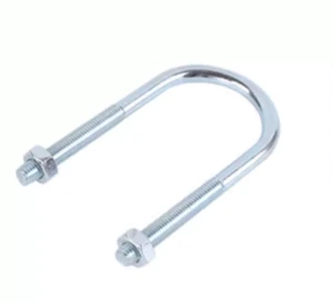 Factory Direct Sales Carbon Steel Galvanized Zinc White U-bolt Pipe Clamp Class 4 M6-M14
