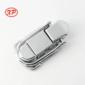 Fishing Gear Transport Tool Box Latch Chrome Plated TSA Lock Multi-Purpose Iron Handle Hardware Accessories 53x34mm Laser Logo