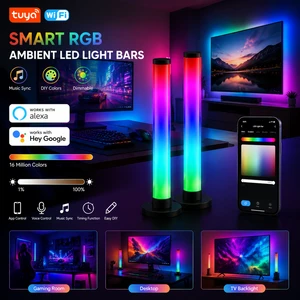 Smart LED Light RGB Music Sync APP Control For Gaming Room LED Bar Music Sync Tuya Wifi Ambient Bars Diy Colors Desktop Night