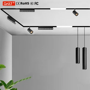 Modern Indoor LED Track Lighting Aluminum Body SMD Chip Magnetic Recessed Pendant Spotlights Magnetic Track Light
