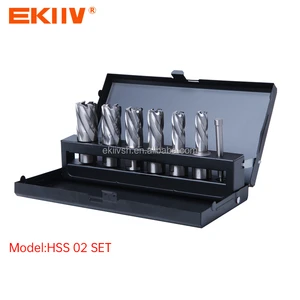 OEM EKIIV 6PCS TCT Magnetic Drilling Machine Ring Cutting Tool HSS 75mm Cutting Depth Weldon Shank Annular Hole Cutter
