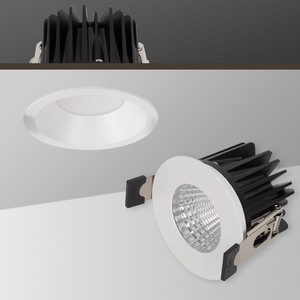 LED COB Commercial Spotlight Ceiling Recessed Downlight IP44 Anti-Glare Die-casting Aluminum CRI90 3-Year Warranty 15-60