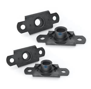 YPH Custom M6 Metric Black Two Lug Fixed Nut Plate Self Sealing Self-locking Plate Floating Anchor Nut