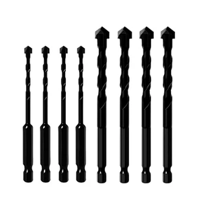 Compatible Various Instruments Multifunctional Tungsten Cobalt Hard Alloy Material Ceramic Tile Long Hexagonal Drill Bit