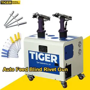 TIGER Industrial Best Pneumatic Auto Feed Blind Automatic Pop Rivet Gun For Sheet Metal Manufacturing