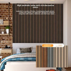 Influencer-style MDF Acoustic Panels for Living Room Bedroom-Flame-Retardant Design Custom Sizes Colors Available Soundproofing
