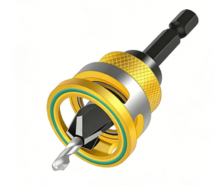 Four-Blade Countersink Drill Bit Alloy Cone Drill Adjustable Depth Step Hidden Screw Countersink Head
