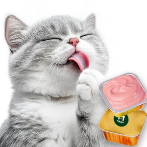 OEM Customizable Natural Wet Staple Food Cat Dog Canned Treats Pet Wet Tinned Food Canned Mousse Pate Cat Snack Treat