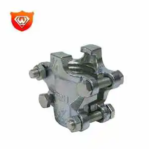 European Style Carbon Steel Safety Double Bolt Clamp
