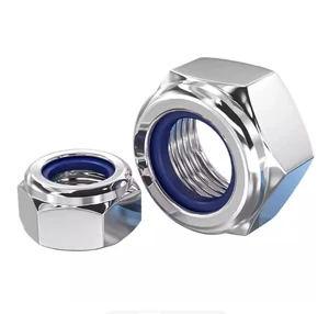 Premium Steel DIN985 Nylon Lock Nuts - High-Corrosion-Resistant Vibration-Proof Self-Locking Nylon Nut