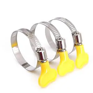 American Type Butterfly Handle Hose Clamp 201 Stainless Steel Wholesale Industrial Assembly Rubber Pipe Secure Fastener