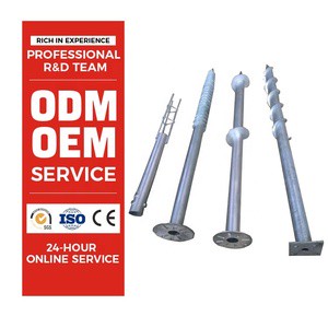 Length Customization No Concrete Foundation Galvanized Helical Screw Piles Foundation Ground Screws For Container House