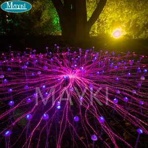 60W Led Fiber Optic Light Engine with 400pcs Sparkle Fiber Optic Cable for Outdoor Decoration
