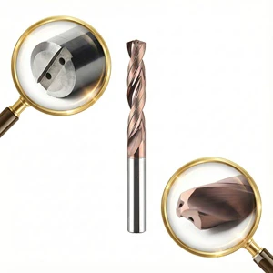 Solid Carbide Twist Drill Bit with Coolant Through Hole Black Oxide Finish 118mm Length for Stainless Steel Drilling 3D 5D 8D