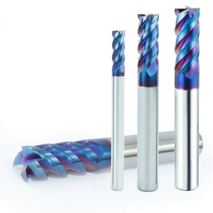 High Precision Tungsten Carbide HRC65 Flat Head Milling Cutter Customized OEM Support