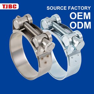 T-type Bolt Stainless Steel Adjustable Strong Pipe Clamp