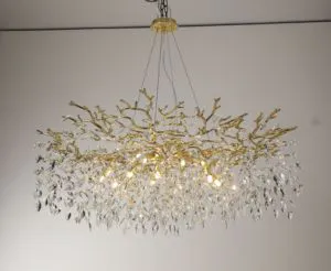 Luxury Modern Indoor Tree Branch Crystal Chandeliers for Bedroom Kitchen Dining Table Living Room Nordic Tree Branch Chandeliers