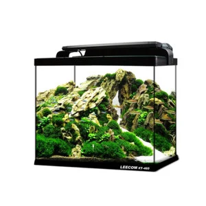 LEECOM Factory Wholesale Fish Tank Aquarium Kit With Aquariums Accessories LED Lighting And Filtration Included Glass Tank
