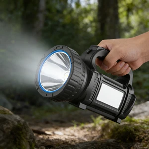 High Power Portable Search Light Strong LED Searchlight Ultra-Bright Flashlight Outdoor Emergency Patrol Use