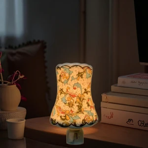 Guangli GL-TC4 Modern Ceramic Middle Size Lamp Holder Indoor Warm White Incandescent Bulbs Decoration Plug-in Night Light