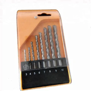 Factory Price 8pcs Shank Carbide Tipped Twist Drill Bits Set 3-Year Warranty 25mm Diameter for Masonry Concrete Brick Walls