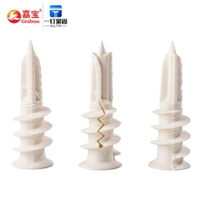 Low MOQ Fastener Manufacturer Factory Wholesale Nylon Expansion Self-tapping Screws Special Screws for Gypsum Board