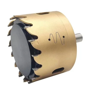 1pc Carbide Core Drill Bit Hole Saw75-205mm Bi-Metal Wood Hole Saws Bit for Woodworking DIY Wood Cutter Drill Bit