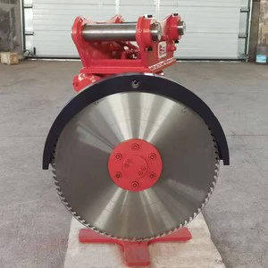 New Granite Saw Cutter Hydraulic Excavator Rock Saw with 360 Degree Rotary Motor Gearbox 12-18 Ton