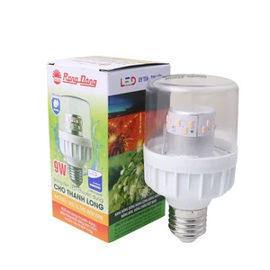 5W 9W Greenhouse Lighting LED Grow Light for Dragon Fruit Perfect Spectrum Improving Crop Yield