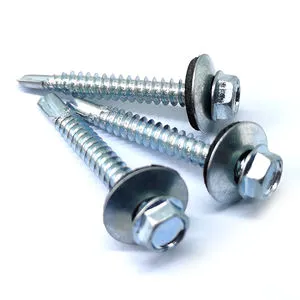 Hot Sale Din7504 Metric Hex Head Self Drilling Screw Zinc Plated Class 4 for Building Material Pakistan Malaysia Bangladesh
