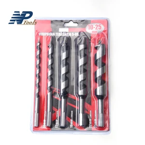 NAIPU 230mm 460mm Long Carbon Steel Auger Drill Bits Set Woodworking Hex Shank Wood Drill Bits