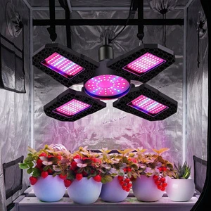 Dimmable Foldable LED Grow Light 240 LEDs Full Spectrum Red Blue For Seed Starting Vegetative Growth Fruiting Plant Lamp