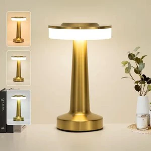 Desktop LED Table Lamp with Touch Sensor Rechargeable Wireless Night Light for Reading Bedroom Hotel Bar Restaurant Decor