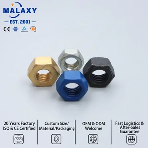 Malaxy High Cost-Effectiveness Carbon Steel ISO 4032 M16 Grade 8 Class 10 Pickling Hex Nut for Construction Fasteners