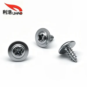 Cross Round Head with Washer Self Tapping Screw Pan Head Self-Tapping Screws with Integrated Washer M1.7-M4