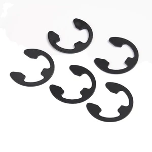 DIN6799 GB896 Gray Black Phosphated 65Mn Steel E-Ring Retaining Washer Shaft Lock Washer Circlip for Machinery Assembly