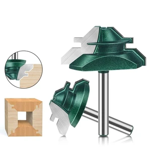 Professional 45 Degree Router Bit Tenon Milling Cutter Woodworking Tool for Wood Tools