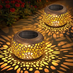 Factory New Design ABS IP65 Waterproof Solar Lantern Lamp Outdoor High Quality LED Lights Home Patio Garden Decor