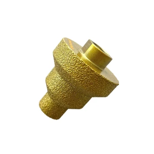 Best Selling Multi-Layer Brazing Diamond Opening Trimming Chamfer Conical Vacuum Brazed Reamer Bit Multipurpose Drill Bits