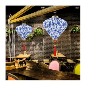 LK20191025-6 Lanterns Chinese New Year Print Hanging Cloth Lanterns Are Durable and Practical for Home Bedroom Decorations
