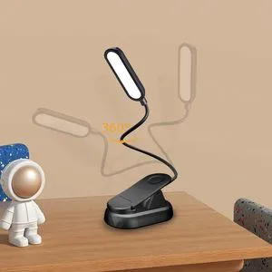 YARRAE Amber Color Rechargeable Book Light Eye Care Blue Blocking Clip Night Light Bedside LED Reading Light