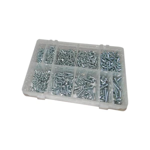 800PCS Self-Tapping Screw Pan Heads - Slotted Stainless Steel Round Head Self Tapping Screw