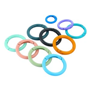 Wholesale Qiannuo Qn9 33mm Carabiner Clip Zinc Alloy O Ring Buckle Spring Snap Hooks TSA Lock Durable Waterproof Light Weight
