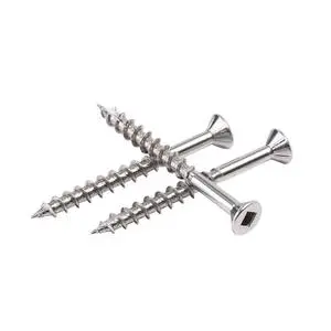 Self Tapping Stainless Steel Square Socket Robertson Wood Screws for Assemble Furniture