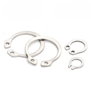 DIN471 201 304 316 Stainless Steel Plain C-shaped Circlips Snap Rings C Type Clip External Retaining Rings for Shaft